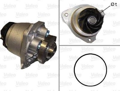 Valeo 506587 водяной насос на VW GOLF IV (1J1)