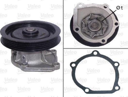 Valeo 506610 водяной насос на TOYOTA COROLLA (_E9_)