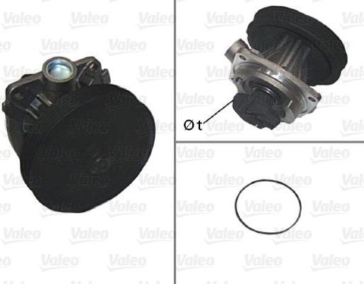 Valeo 506613 водяной насос на FIAT UNO (146A/E)