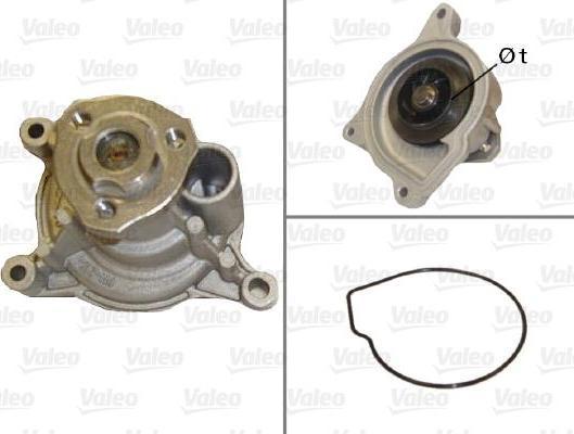 Valeo 506950 водяной насос на SKODA RAPID (NH3)
