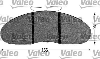 Valeo 541611 комплект тормозных колодок, дисковый тормоз на RENAULT TRUCKS B c бортовой платформой/ходовая часть