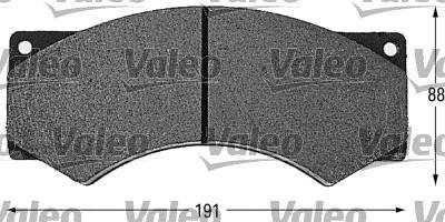 Valeo 541643 комплект тормозных колодок, дисковый тормоз на DAF F 600