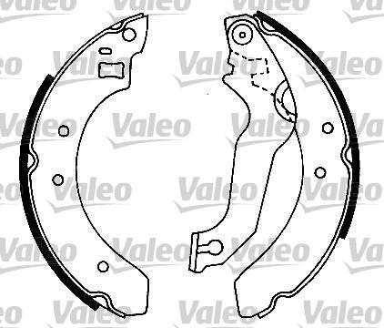 Valeo 553628 комплект тормозных колодок на FORD ORION II (AFF)