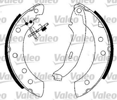 Valeo 553780 комплект тормозных колодок на PEUGEOT 306 кабрио (7D, N3, N5)