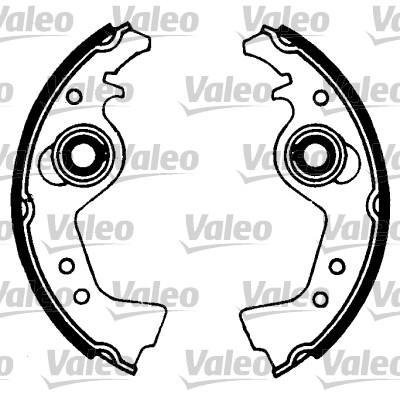 Valeo 553789 комплект тормозных колодок на FIAT PANDA (141A_)