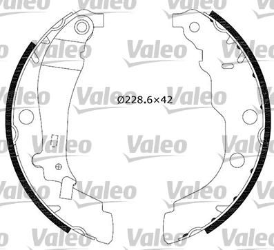 Valeo 553813 комплект тормозных колодок на PEUGEOT 406 Break (8E/F)