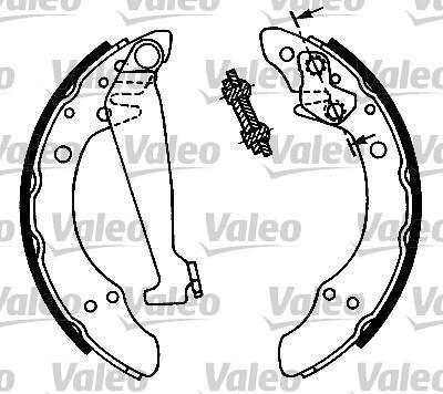 Valeo 553892 комплект тормозных колодок на SKODA FELICIA I (6U1)