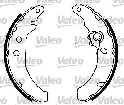 Valeo 554650 комплект тормозных колодок на FORD FIESTA фургон (FVD)