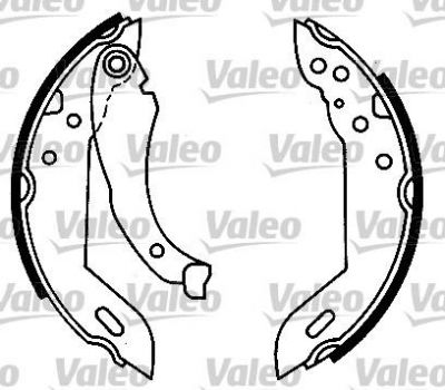 Valeo 554668 комплект тормозных колодок на MAZDA E-SERIE фургон (SR2)