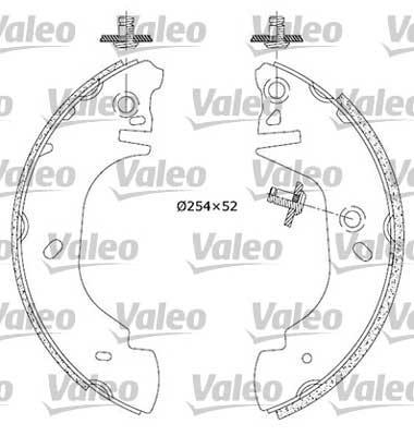 Valeo 554719 комплект тормозных колодок на FORD TRANSIT c бортовой платформой/ходовая часть (E_ _)