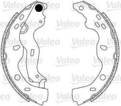 Valeo 554854 комплект тормозных колодок на SUZUKI SX4 (EY, GY)