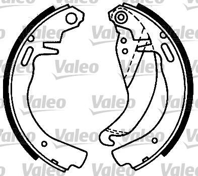 Valeo 562022 комплект тормозных колодок на OPEL KADETT D (31_-34_, 41_-44_)
