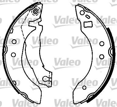 Valeo 562023 комплект тормозных колодок на FORD ESCORT III (GAA)