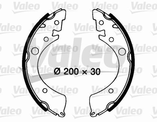 Valeo 562543 комплект тормозных колодок на HONDA CIVIC I Shuttle (AN, AR)