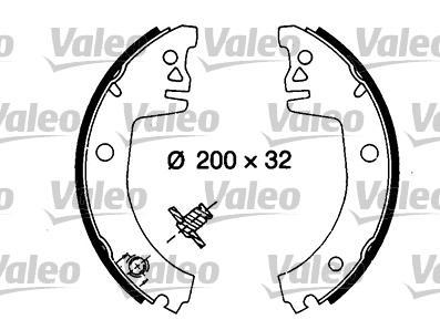 Valeo 562574 комплект тормозных колодок на SKODA FAVORIT Forman (785)