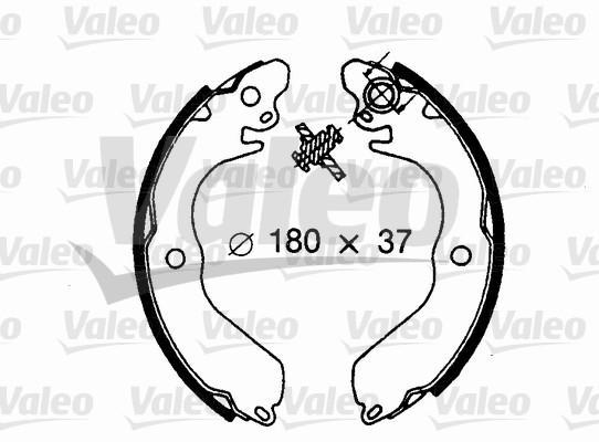 Valeo 562606 комплект тормозных колодок на MITSUBISHI LANCER IV (C6_A, C7_A)