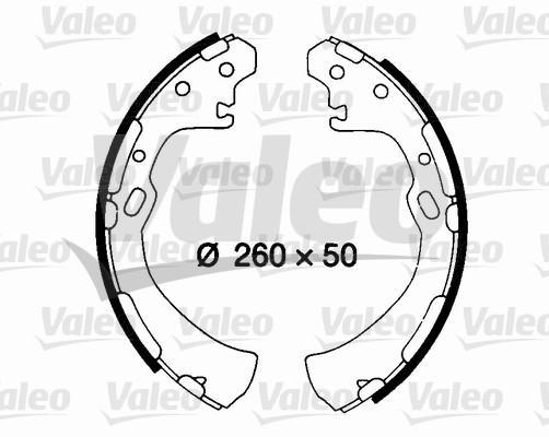 Valeo 562671 комплект тормозных колодок на NISSAN TERRANO I (WD21)