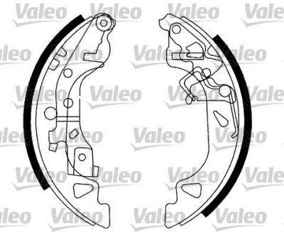 Valeo 562990 комплект тормозных колодок на FIAT PUNTO (188)