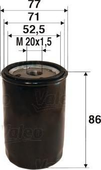 Valeo 586002 масляный фильтр на PEUGEOT 306 (7B, N3, N5)