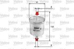 Valeo 587012 топливный фильтр на NISSAN 100 NX (B13)