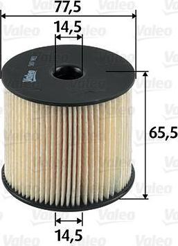 Valeo 587903 топливный фильтр на PEUGEOT 406 Break (8E/F)
