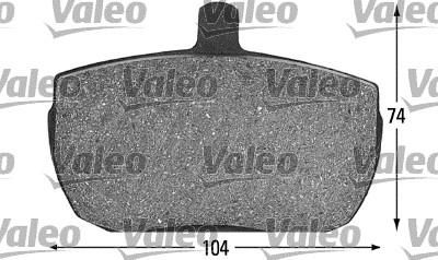 Valeo 598132 комплект тормозных колодок, дисковый тормоз на IVECO DAILY I фургон/универсал