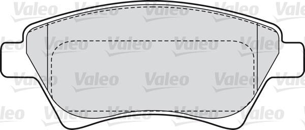 VALEO Колодки дисковые перед. RENAULT Kangoo/Megane I/II/Scenic I/II 1,4-2,0L 02/00-> 7701208122/7701207672/7701207184/7701206044 (573124J, 598558)