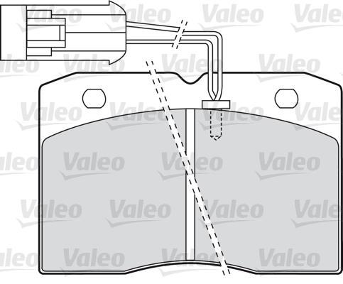 Valeo 598585 комплект тормозных колодок, дисковый тормоз на IVECO DAILY II фургон/универсал