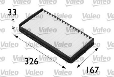 Valeo 698203 фильтр, воздух во внутренном пространстве на PEUGEOT 406 Break (8E/F)