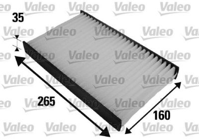 Valeo 698454 фильтр, воздух во внутренном пространстве на FIAT MULTIPLA (186)