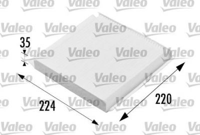Valeo 698657 фильтр, воздух во внутренном пространстве на PEUGEOT PARTNER фургон (5)