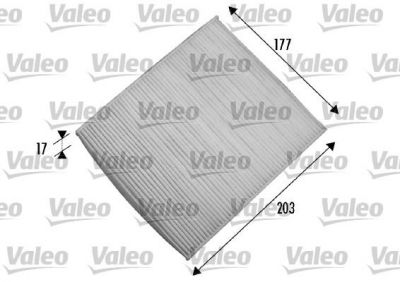 Valeo 698866 фильтр, воздух во внутренном пространстве на FIAT PANDA (169)