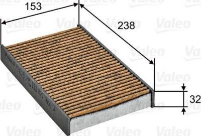 Valeo 701025 фильтр, воздух во внутренном пространстве на NISSAN JUKE (F15)
