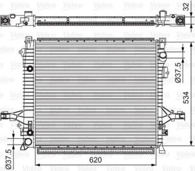 Valeo 701539 радиатор, охлаждение двигателя на VOLVO XC90 I