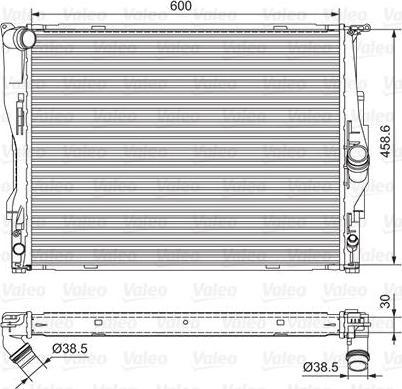 Valeo 701542 радиатор, охлаждение двигателя на 1 (E87)