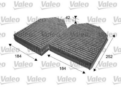 Valeo 715640 фильтр, воздух во внутренном пространстве на JAGUAR F-TYPE кабрио (QQ6_)