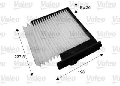 Valeo 715708 фильтр, воздух во внутренном пространстве на NISSAN TIIDA седан (SC11X)