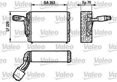 Valeo 817110 испаритель, кондиционер на VW PASSAT Variant (3A5, 35I)