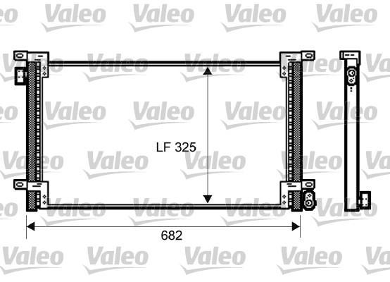 Valeo 818036 конденсатор, кондиционер на IVECO DAILY III фургон/универсал