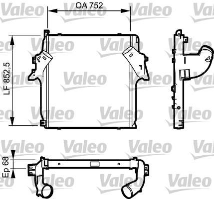 VALEO Интеркулер для MERCEDES (ACTROS) (818781)