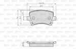 VALEO VL872914_колодки дисковые задн.! Audi A3 диск 16 03>, VW Touran диск 15 03> (872914)