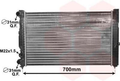 Van Wezel 03002123 радиатор, охлаждение двигателя на SKODA SUPERB (3U4)