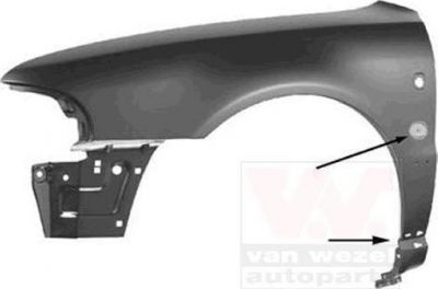 Van Wezel 0323654 крыло на AUDI A4 Avant (8D5, B5)
