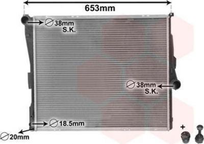 Van Wezel 06002289 радиатор, охлаждение двигателя на X3 (E83)