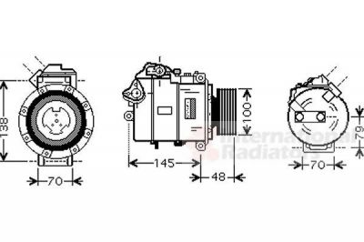 Van Wezel 0600K328 компрессор, кондиционер на 3 кабрио (E93)