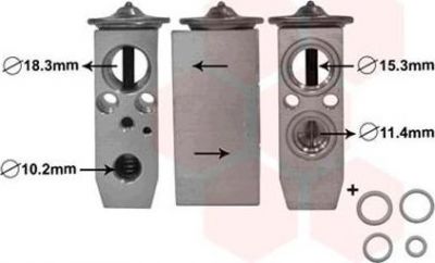Van Wezel 13001359 расширительный клапан, кондиционер на NISSAN CABSTAR