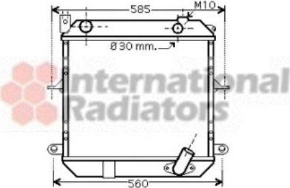 Van Wezel 13002233 радиатор, охлаждение двигателя на NISSAN CABSTAR E