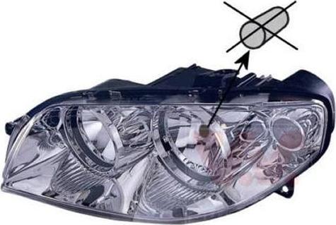 Van Wezel 1622963V основная фара на FIAT PUNTO (188)