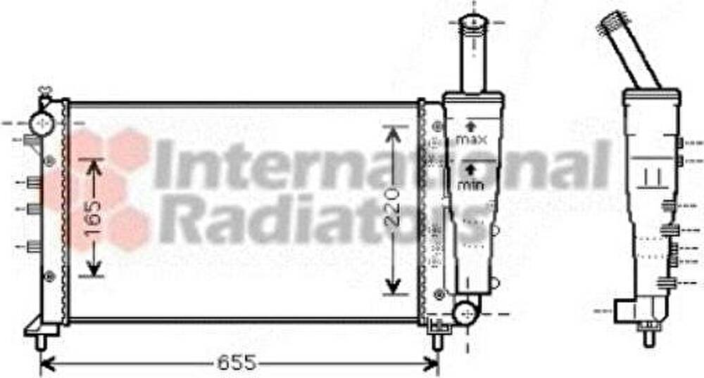 Van Wezel 17002299 радиатор, охлаждение двигателя на FIAT PUNTO (188)