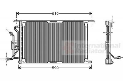 Van Wezel 18005258 конденсатор, кондиционер на FORD FIESTA фургон (JV_)